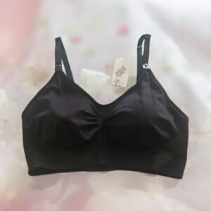Lataly Maternity Nursing Brassiere Black Size XXL NWT Removable Pads